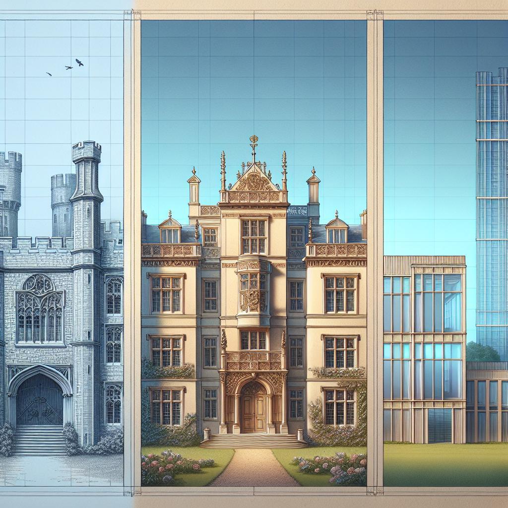 Architektonische Zeugnisse aus verschiedenen Jahrhunderten