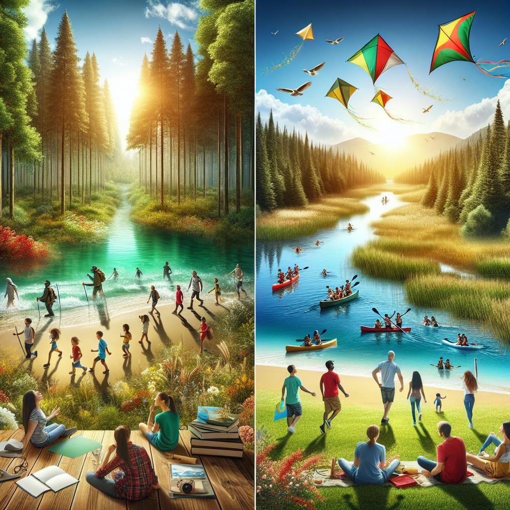 Aktivitäten in Wald, Wasser und offenen Landschaften